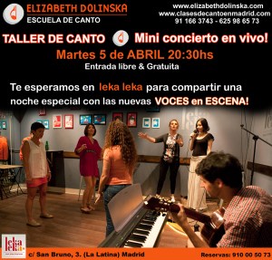 Taller 5 de Canto & Mini Concierto