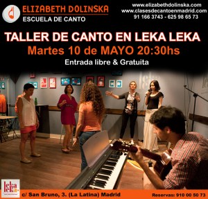 Taller de canto en Leka Leka